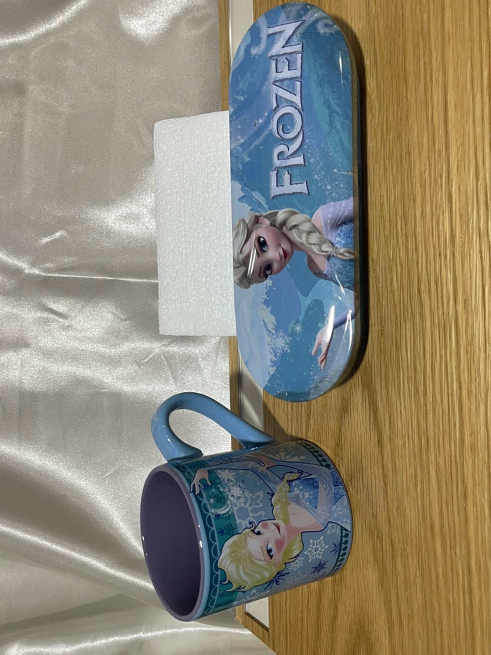 Disney Elsa Mug and Matching Tin Case - Blue and Purple
